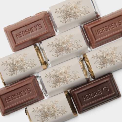 Ivory Rose & Thank You Wrapped - Cream Hershey's Miniatures