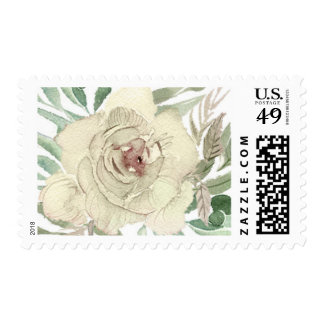 Ivory Rose Wedding Stamp