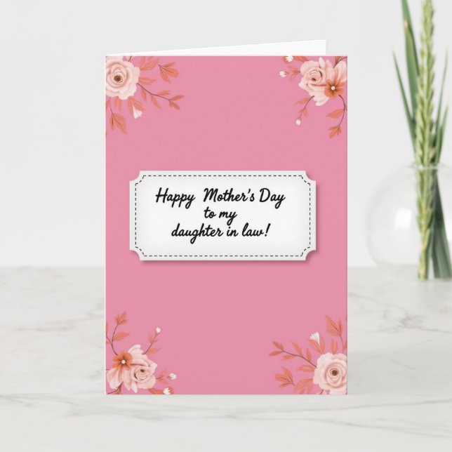 Ivory Roses Daughter Card (Front)