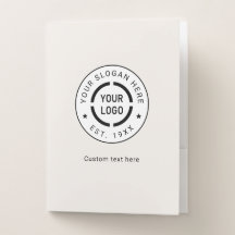 Ivory round custom Logo business branded