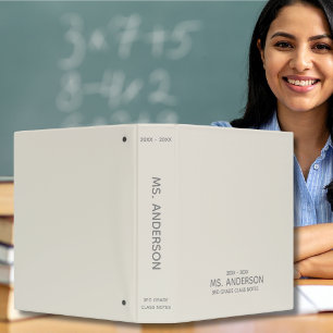 Ivory School 3 Ring Binder