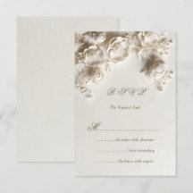 Ivory Sculptural Flowers Wild Roses