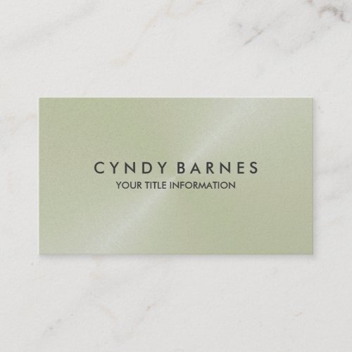 Ivory Sheen Business Card