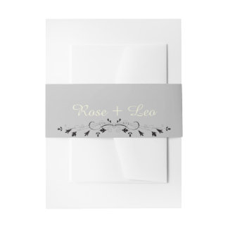 Ivory & Silver Luxe Wedding Belly Band