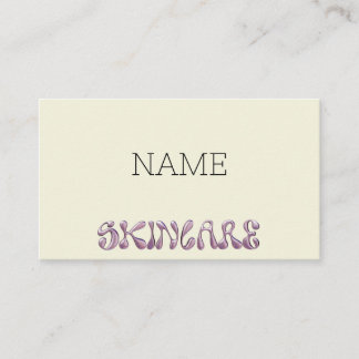ivory skincare beauty business card