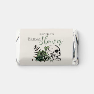 Ivory Skull & Green Roses Irish Bridal Shower Hershey's Miniatures