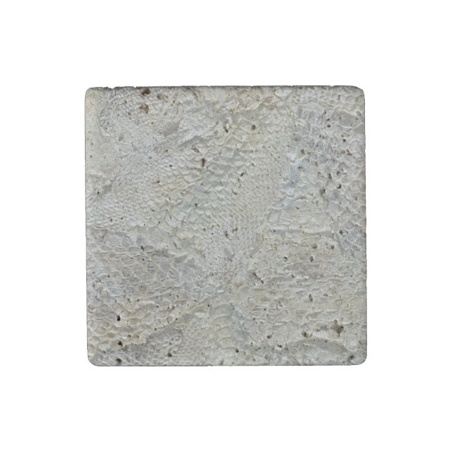 Ivory Snake Skin Travertine Fridge Magnet (Front)