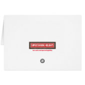 Ivory Snowflake Wreath Holiday Photo Card (Back Horizontal)