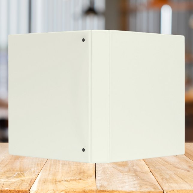 Ivory Solid Color 3 Ring Binder (Creator Uploaded)