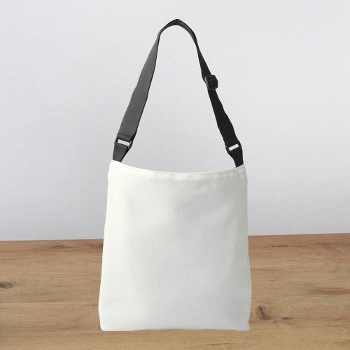 Ivory Solid Color Crossbody Bag