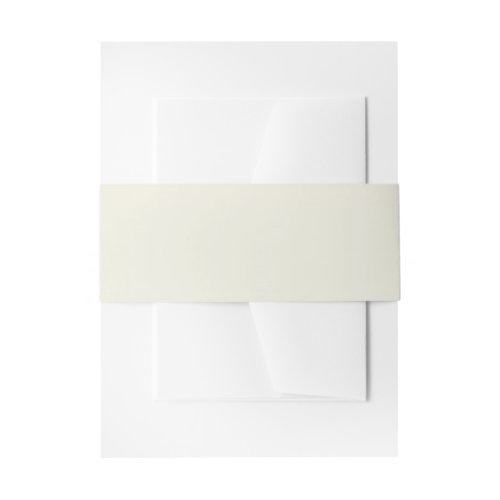 Ivory Solid Color Customize It Invitation Belly Band