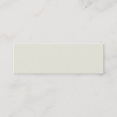Ivory Solid Color Customize It Mini Business Card (Front)