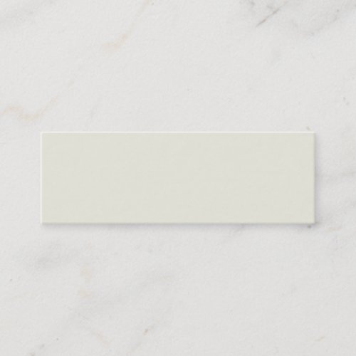 Ivory Solid Color Customize It Mini Business Card Ivory Solid Color Customize It Mini Business Card