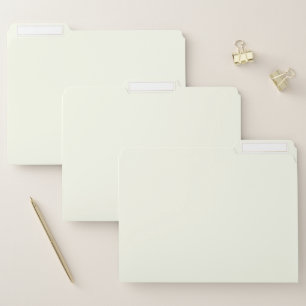 Ivory Solid Color File Folder