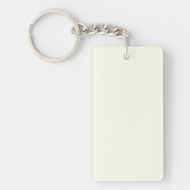 Ivory Solid Color Keychain (Front)