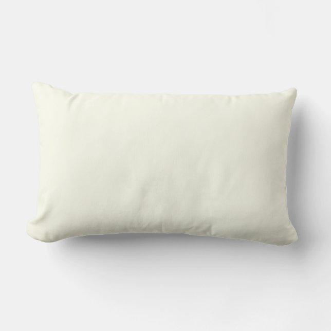 Ivory Solid Color Lumbar Pillow (Front)
