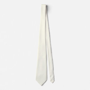 ivory solid color neck tie