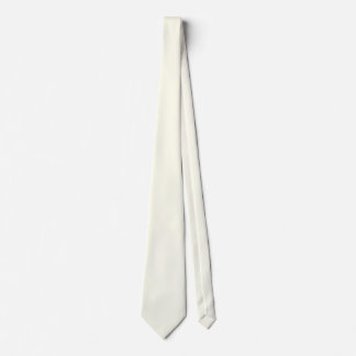 ivory solid color neck tie