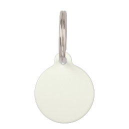 Ivory Solid Color Pet ID Tag