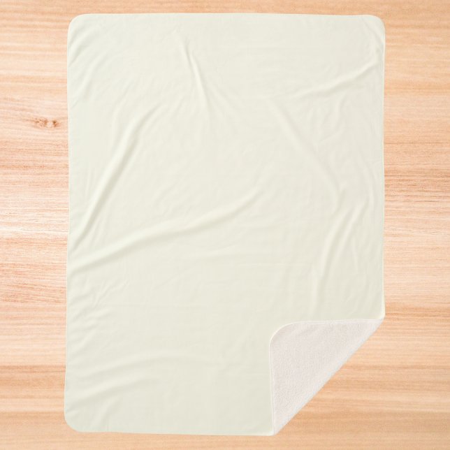 Ivory Solid Color Sherpa Blanket (Creator Uploaded)