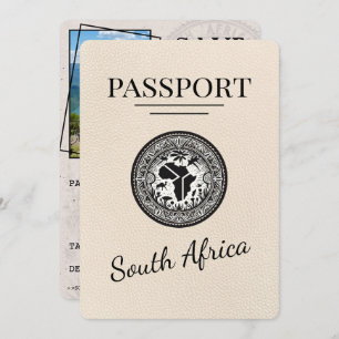 Ivory South Africa Passport Save The Date