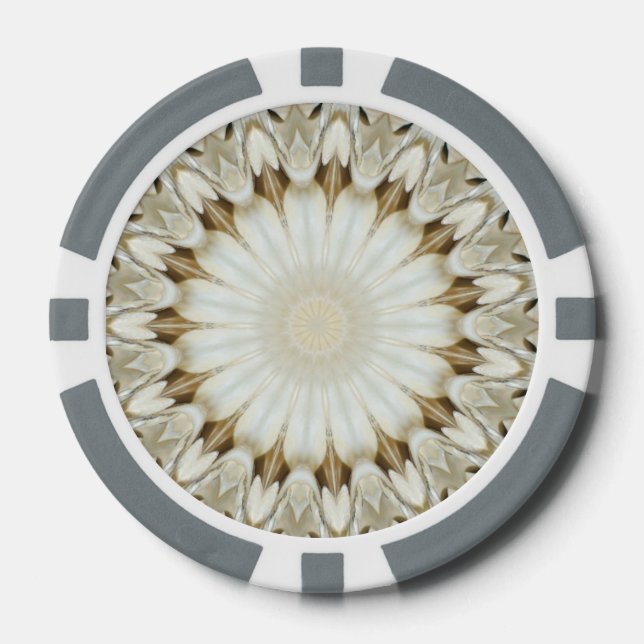 Ivory Starburst Poker Chips (Front)