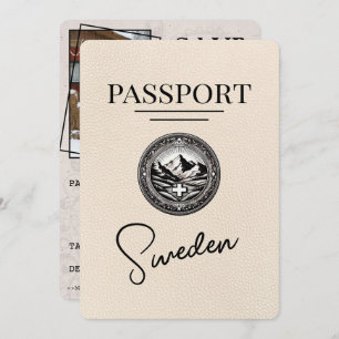 Ivory Sweden Passport Save The Date
