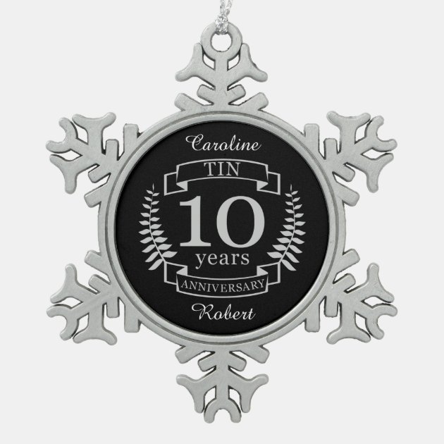 10 year anniversary ornament