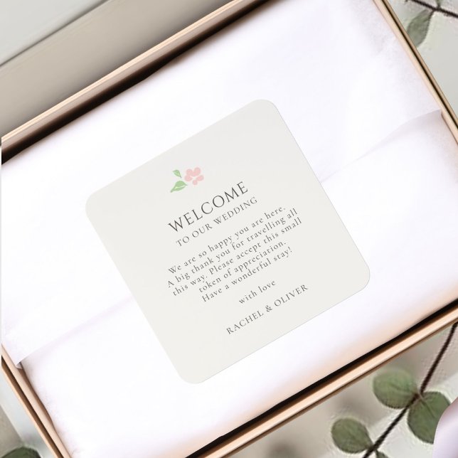 Ivory | Wedding Welcome Bag Label Sticker (Creator Uploaded)