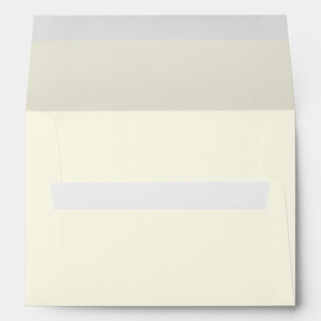 Ivory White A7, Fine Linen Paper Envelope (Back (Bottom))