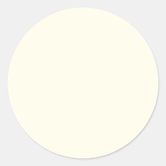 Ivory White Classic Round Sticker