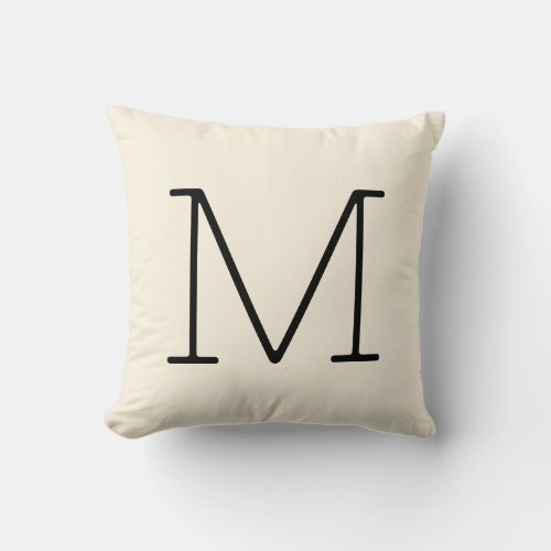 Ivory White Customize Front  Back For Gifts Throw Pillow