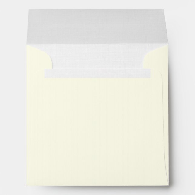 Ivory White, Fine Linen Paper Envelope (Back (Bottom))