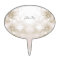 Ivory White Flowers Cake Topper