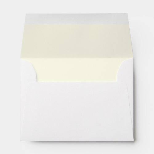 Ivory White Interior A6 Envelope