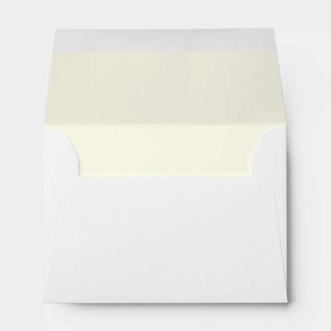 Ivory White Interior A6 Envelope (Back (Bottom))