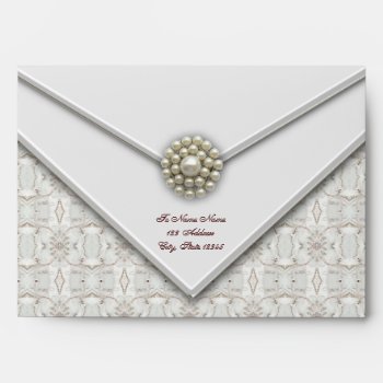 Ivory White Lace Envelopes by decembermorning at Zazzle