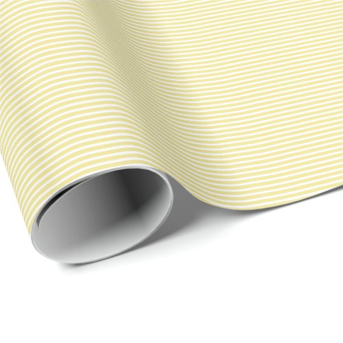 Ivory White Stripes Camouflage Patterns Elegant Wrapping Paper