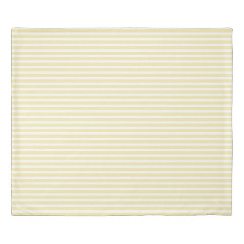 Ivory White Stripes Patterns Elegant Stylish Cute Duvet Cover