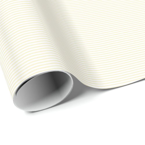 Ivory White Stripes Patterns Elegant Stylish Wrapping Paper