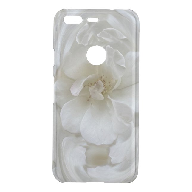 Ivory white uncommon google pixel case (Back)