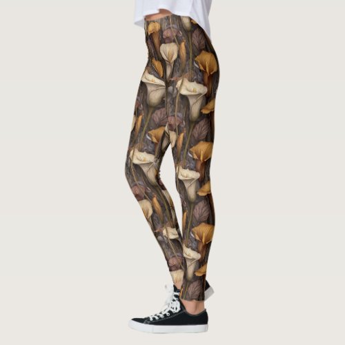 ivory Women Active Wear Calla lilies Petal Mom  Leggings