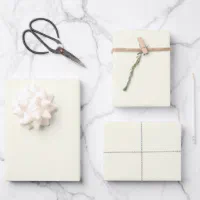 Ivory Matte Wrapping Paper