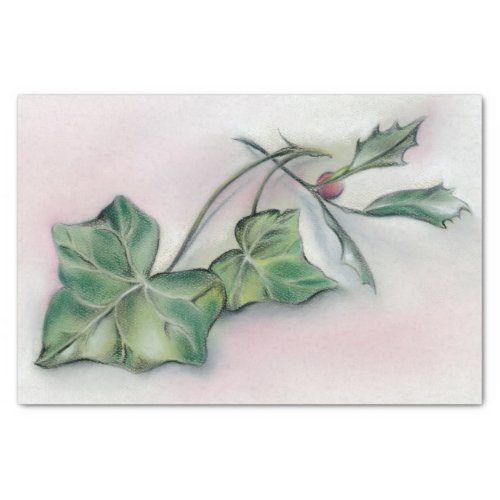 Ivy and Holly Christmas Tissue Paper