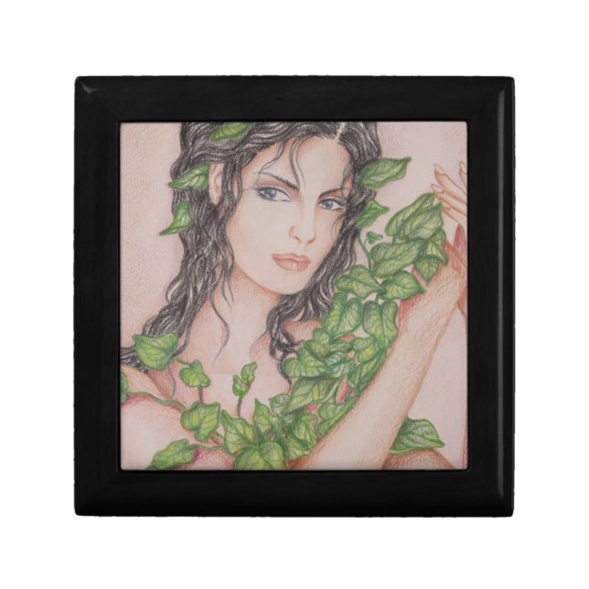 Ivy Bride Girl Portrait Pencil Art Illustration Gift Box (Front)