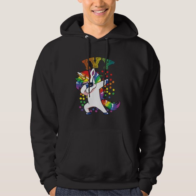 Ivy Dabbing Unicorn Hoodie (Front)