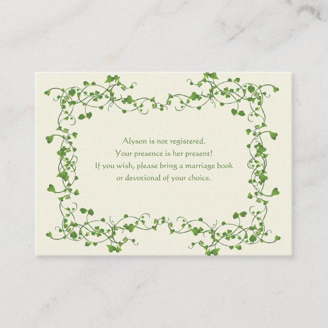 Ivy Frame Enclosure Card (Front)