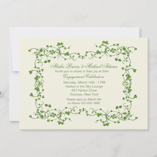 Ivy Frame Invitation (Front)