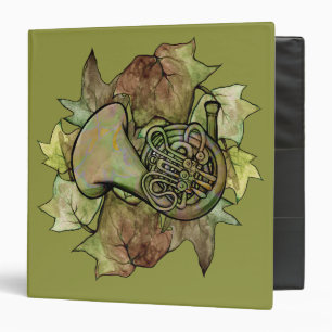 Ivy French Horn 3 Ring Binder