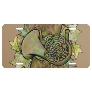 Ivy French Horn License Plate